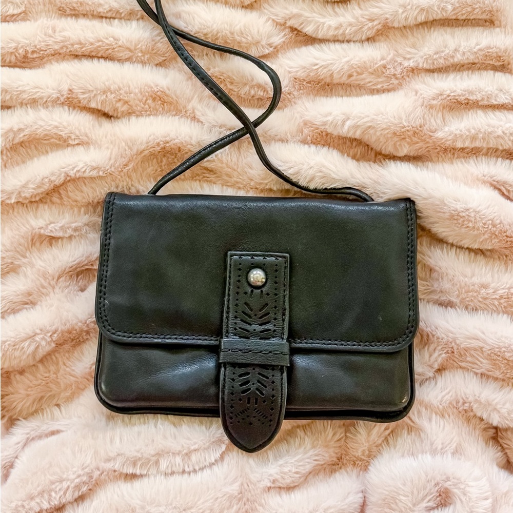 Lucky Brand Black Leather Crossbody Bag
